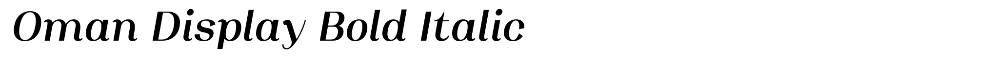 Oman Display Bold Italic image
